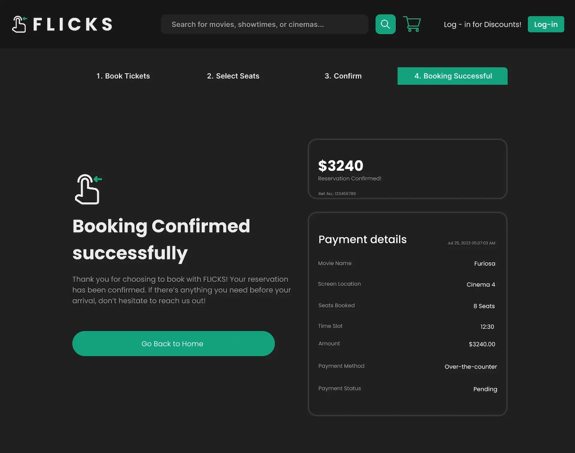 Flicks: Movie Ticketing Booking System - Gallery image 4